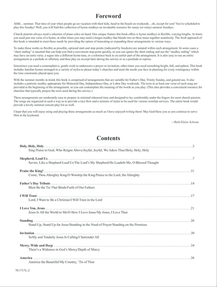 Prayludes for Summer Piano Solo scores gallery preview page 2
