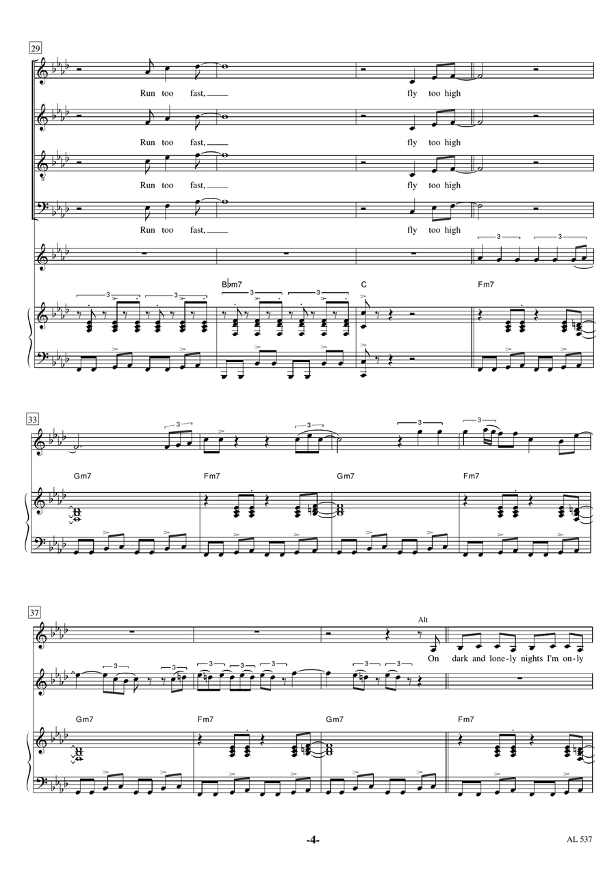 Fly Too High Divisi scores gallery preview page 4