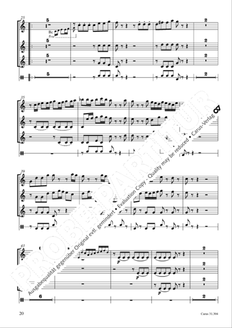Bach for Brass 4: Works for orchestra Collection / Songbook scores gallery preview page 21
