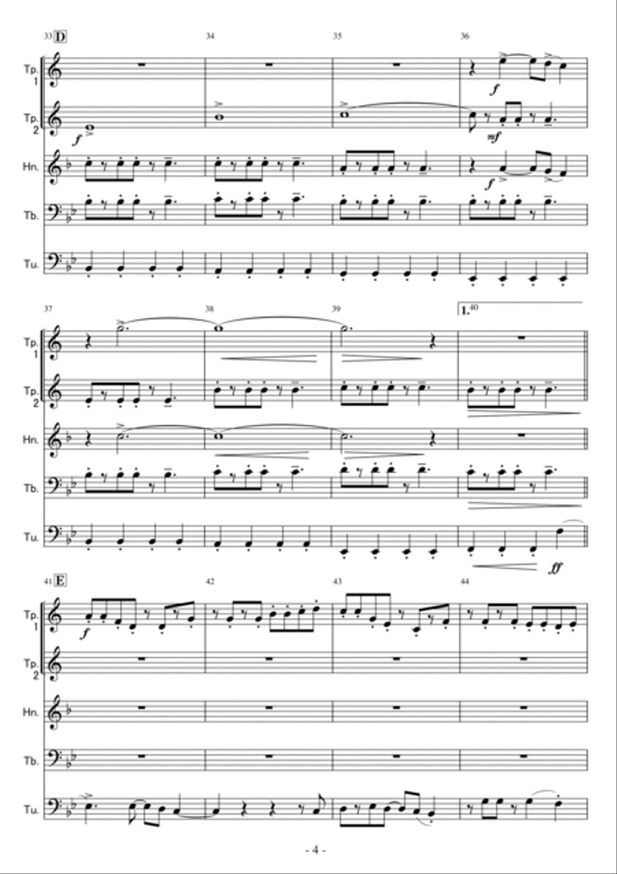 Take On Me Take On Me Brass Ensemble scores gallery preview page 4