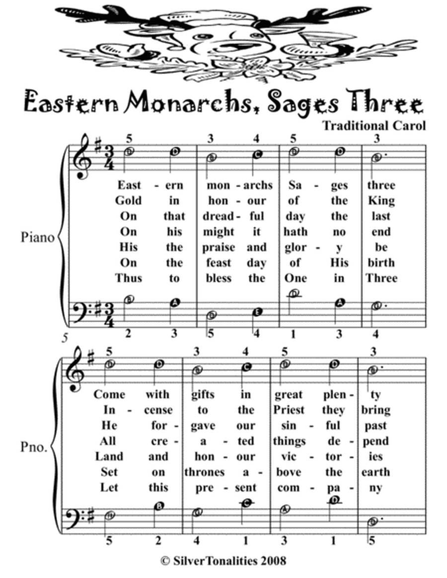 Eastern Monarchs Sages Three Easy Piano Sheet Music 2nd Edition