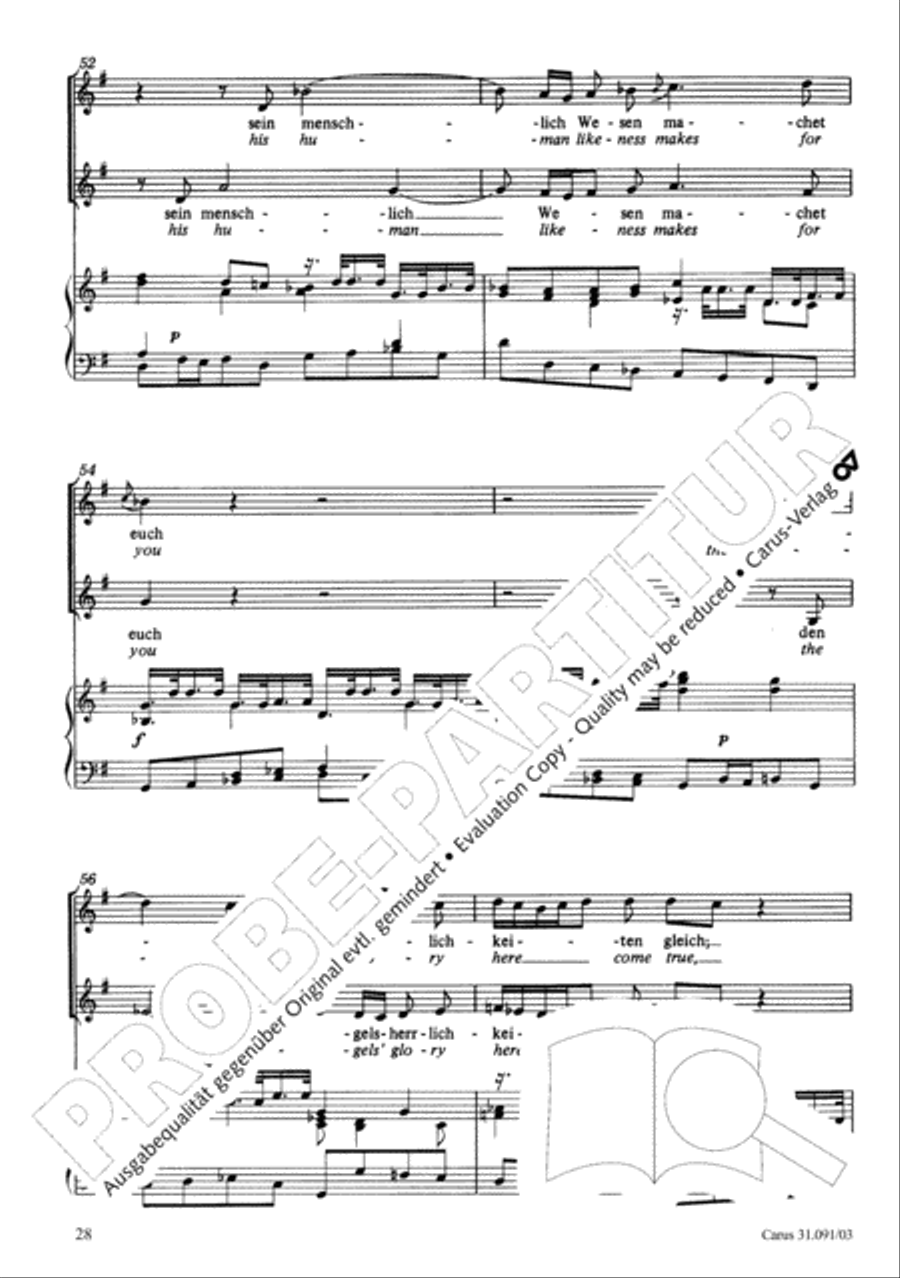 All praise to you, Lord Jesus Christ (Gelobet seist du, Jesu Christ) 4-Part scores gallery preview page 29