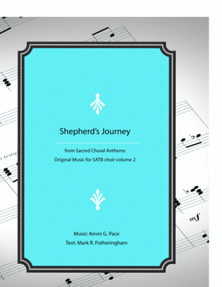 Book cover for Shepherd's Journey - original SATB choir with piano accompaniment