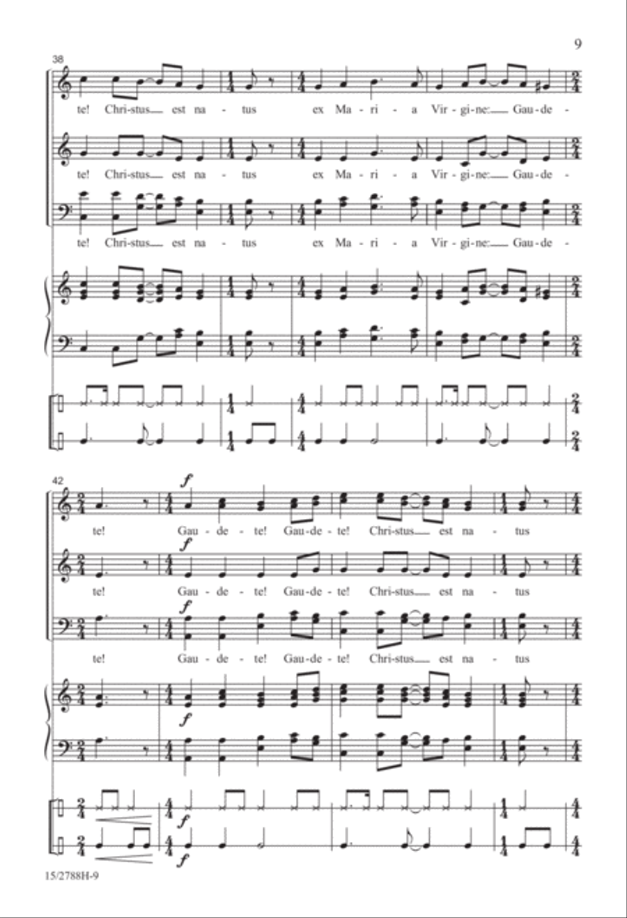 Gaudete! SSATB scores gallery preview page 10