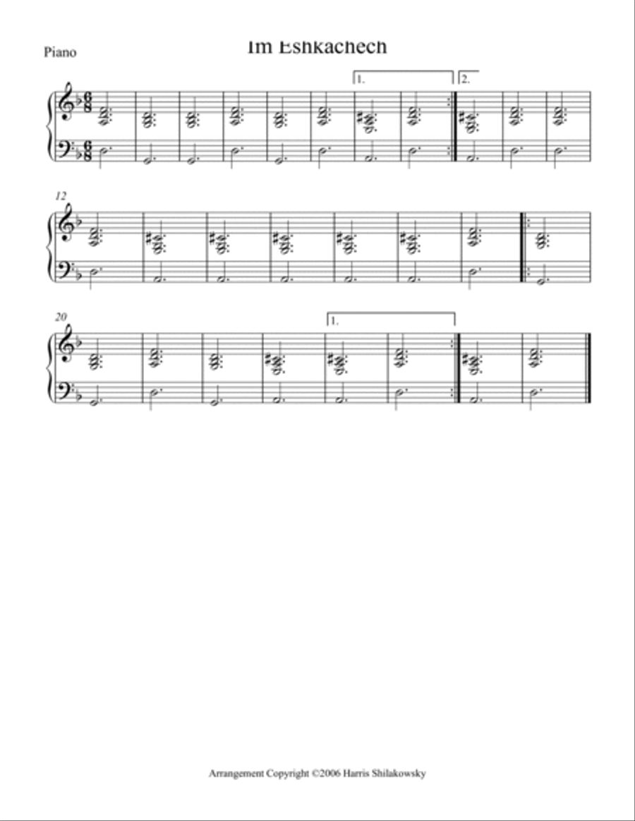 Im Eshkachech Im Eshkachech Voice scores gallery preview page 2