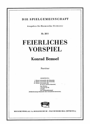 Book cover for Feierliches Vorspiel