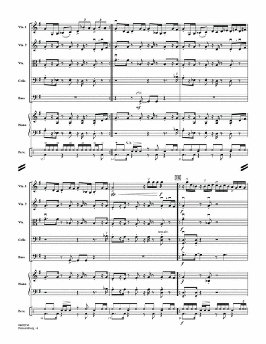 Brandenburg - Conductor Score (Full Score)