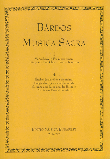 Musica Sacra für gemischten Chor Gesänge über Je