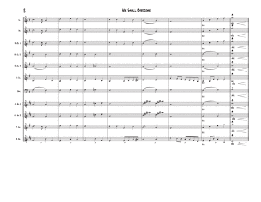 We Shall Overcome Woodwind Ensemble scores gallery preview page 2