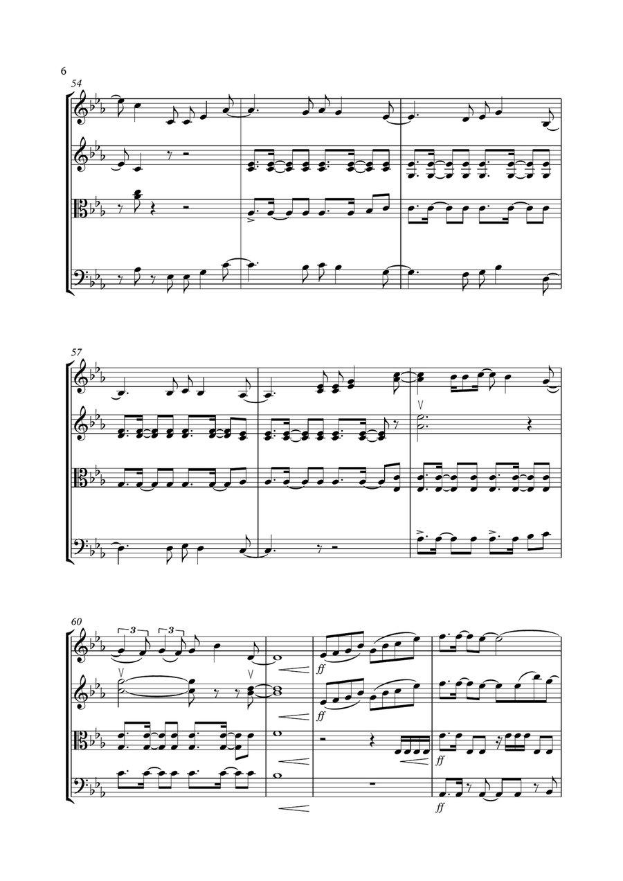 Symphony String Quartet scores gallery preview page 6