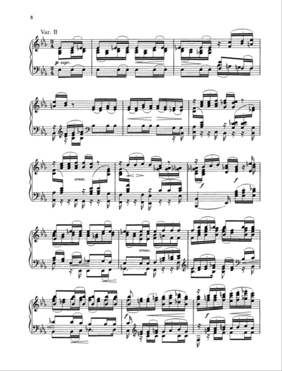 Variations on a theme by Robert Schumann, Op. 23 Piano Solo scores gallery preview page 4