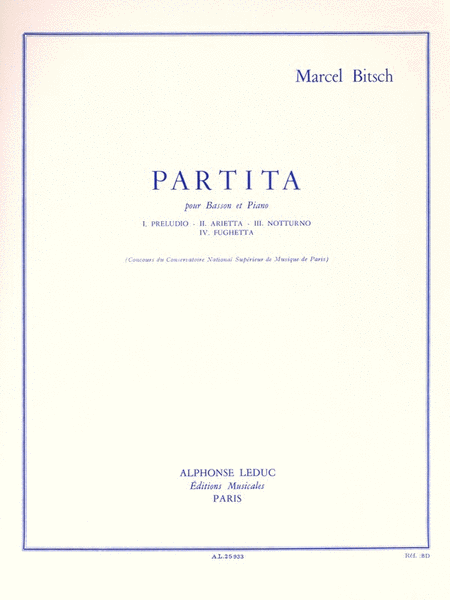 Partita (bassoon & Piano)