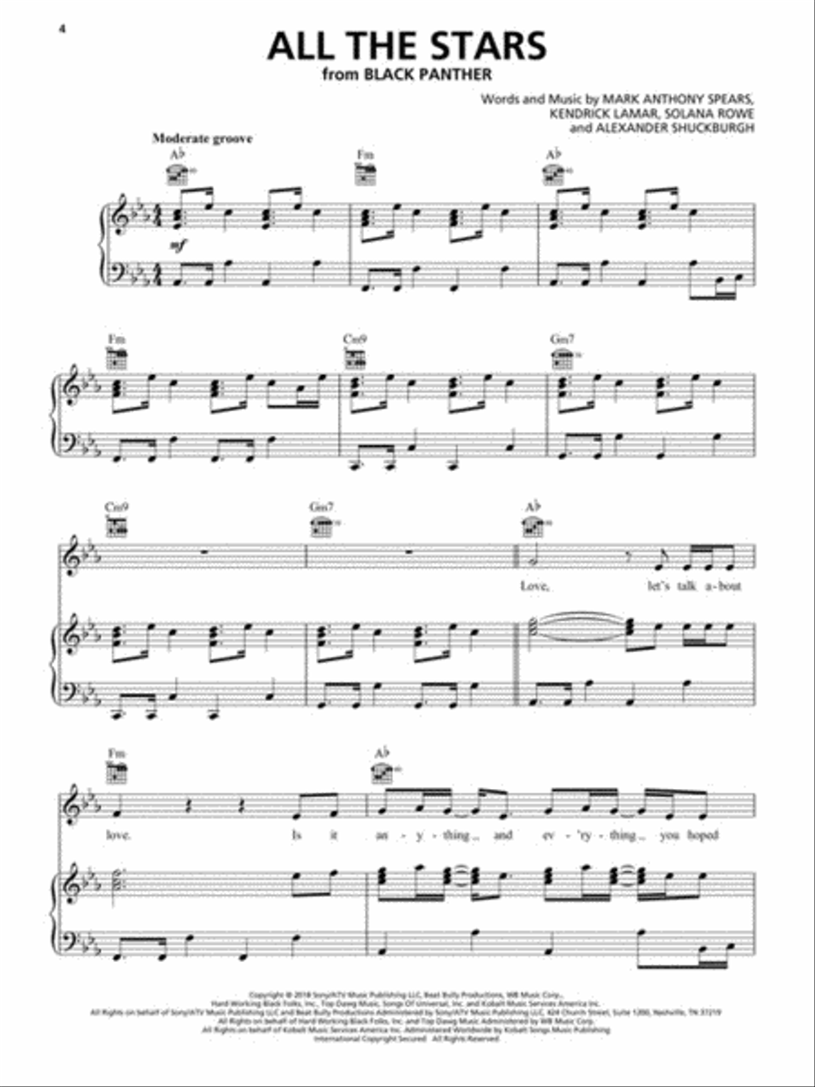Contemporary R&B Hits Piano, Vocal, Guitar scores gallery preview page 3