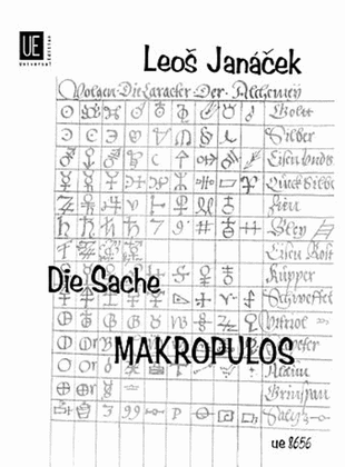 Makropulos Affair, Vocal Score