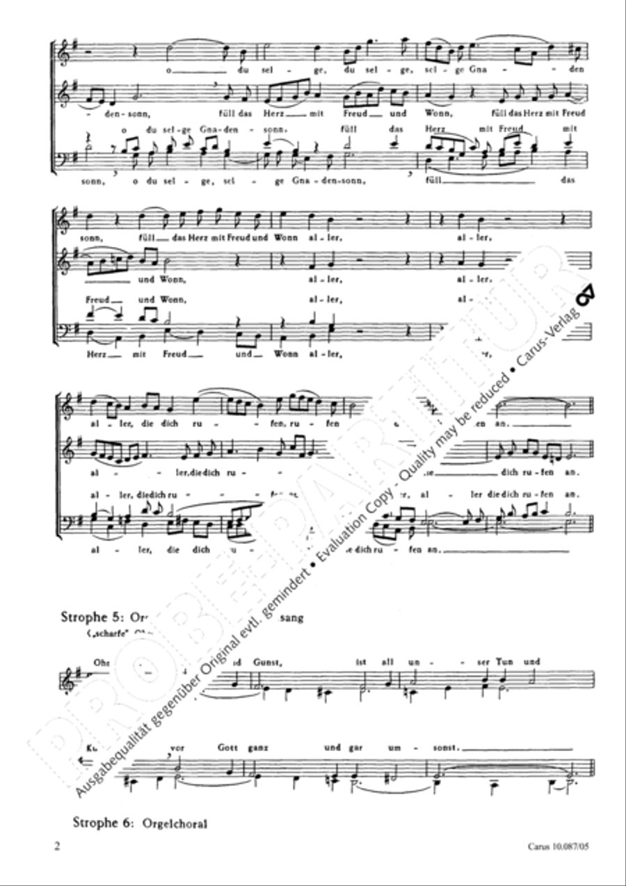 Heilger Geist, du Troster mein 4-Part scores gallery preview page 3