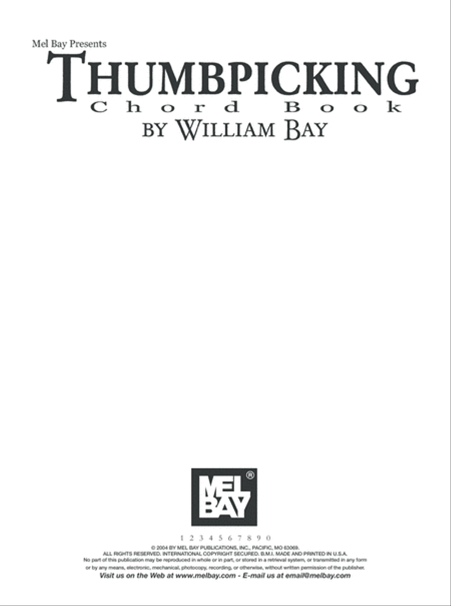 Thumbpicking Chord Book