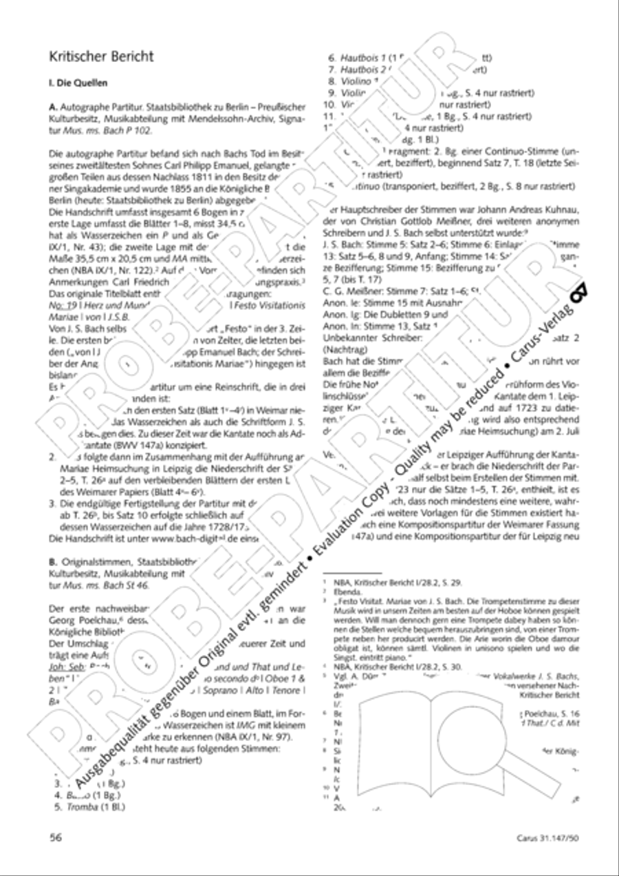Heart and mouth and thought and action (Herz und Mund und Tat und Leben) (Herz und Mund und Tat und Leben) 4-Part scores gallery preview page 57