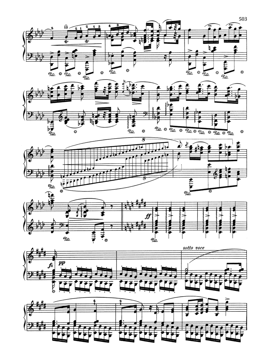 Polonaise in A-flat Major, Op. 53 Piano Solo scores gallery preview page 6