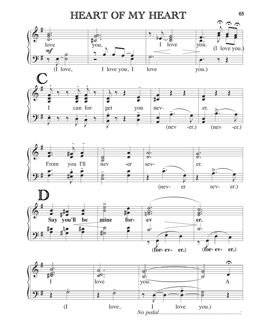 HEART OF MY HEART TTBB scores gallery preview page 2