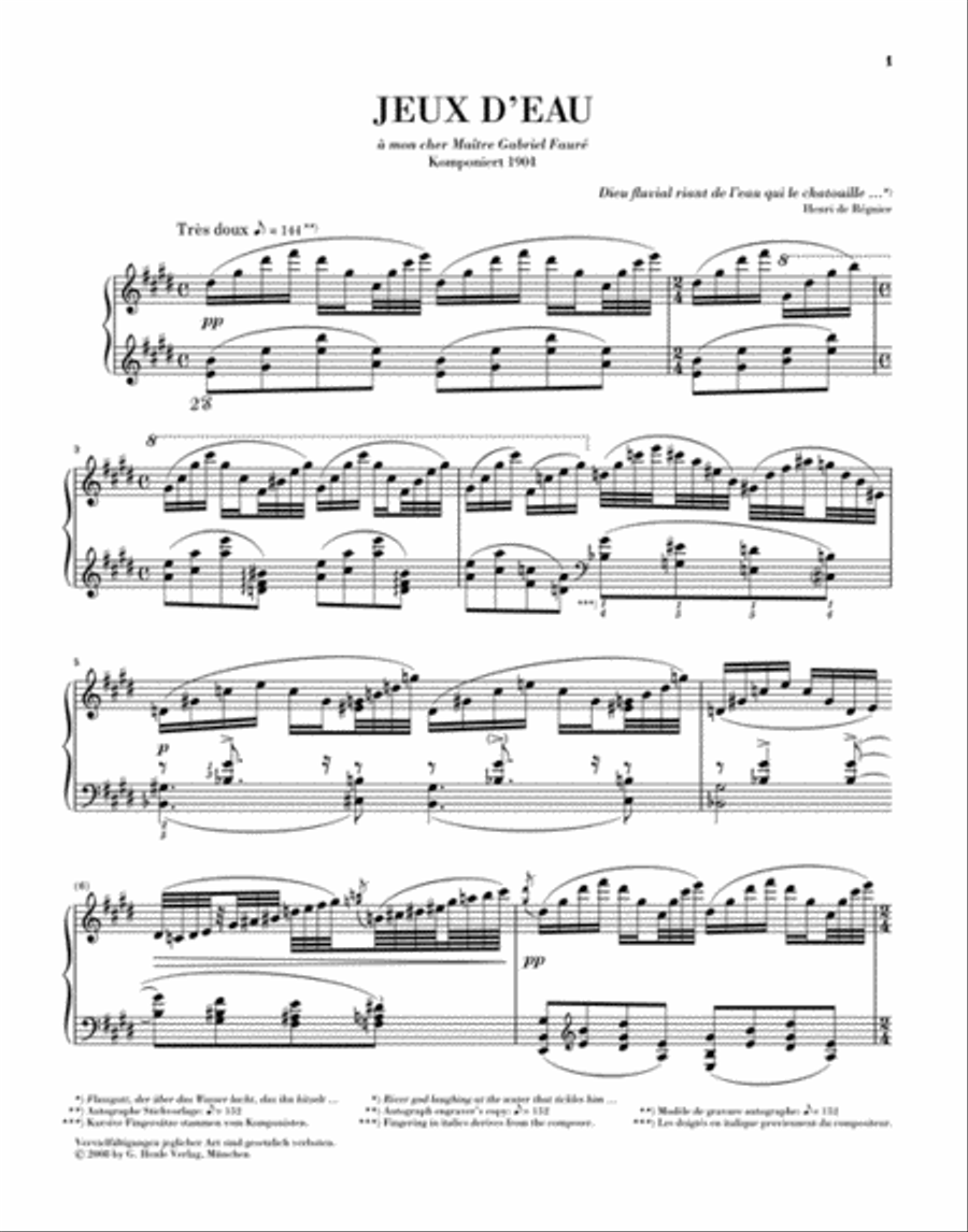 Jeux d'eau Piano Solo scores gallery preview page 2