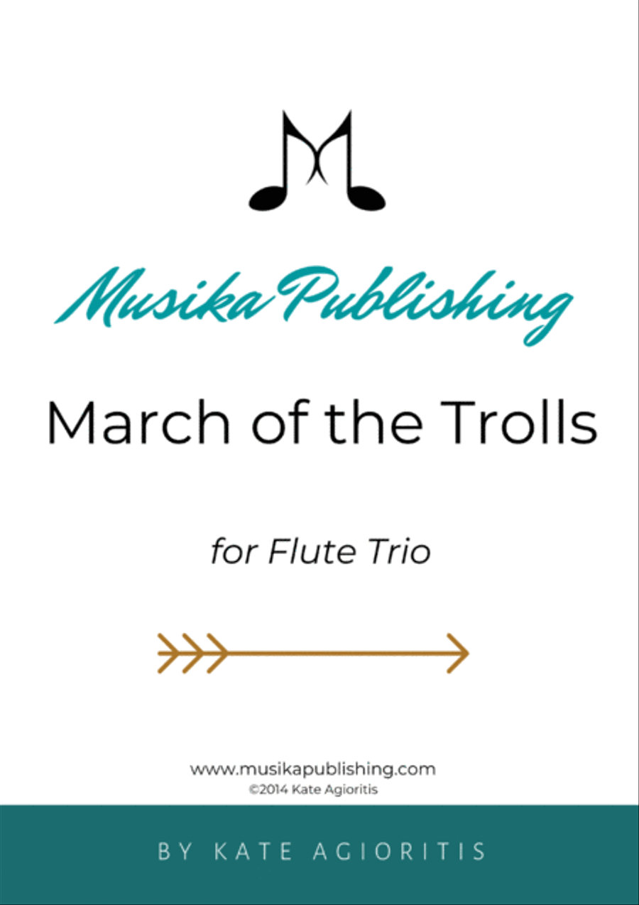 March of the Trolls - Flute Trio Flute Trio scores gallery preview page 3