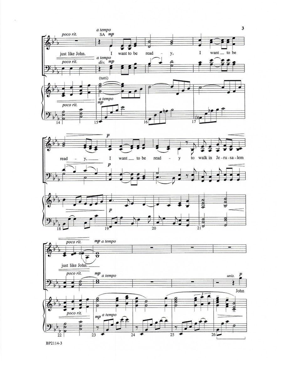 I Want to Be Ready 4-Part scores gallery preview page 3