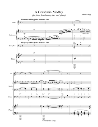 A Gershwin Medley (for flute, bandoneon, bass and piano)