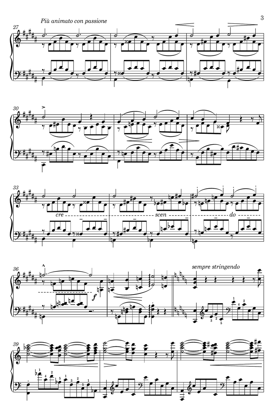 Nocturne nº 3 (Liebsträume/Dreams of love) Piano Solo scores gallery preview page 3