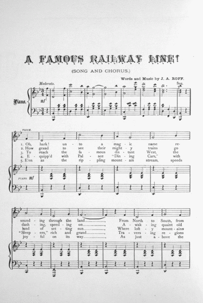 A Famous Railway Line. Song & Chorus