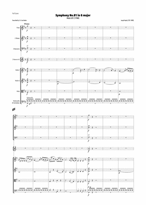 Haydn - Symphony No.81 in G major, Hob.I:81