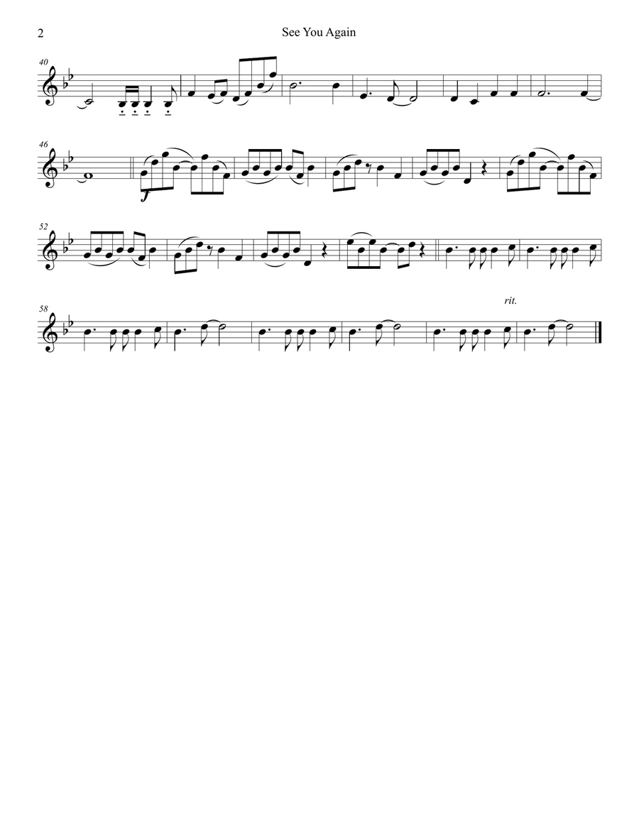See You Again from FURIOUS 7 String Quartet scores gallery preview page 4