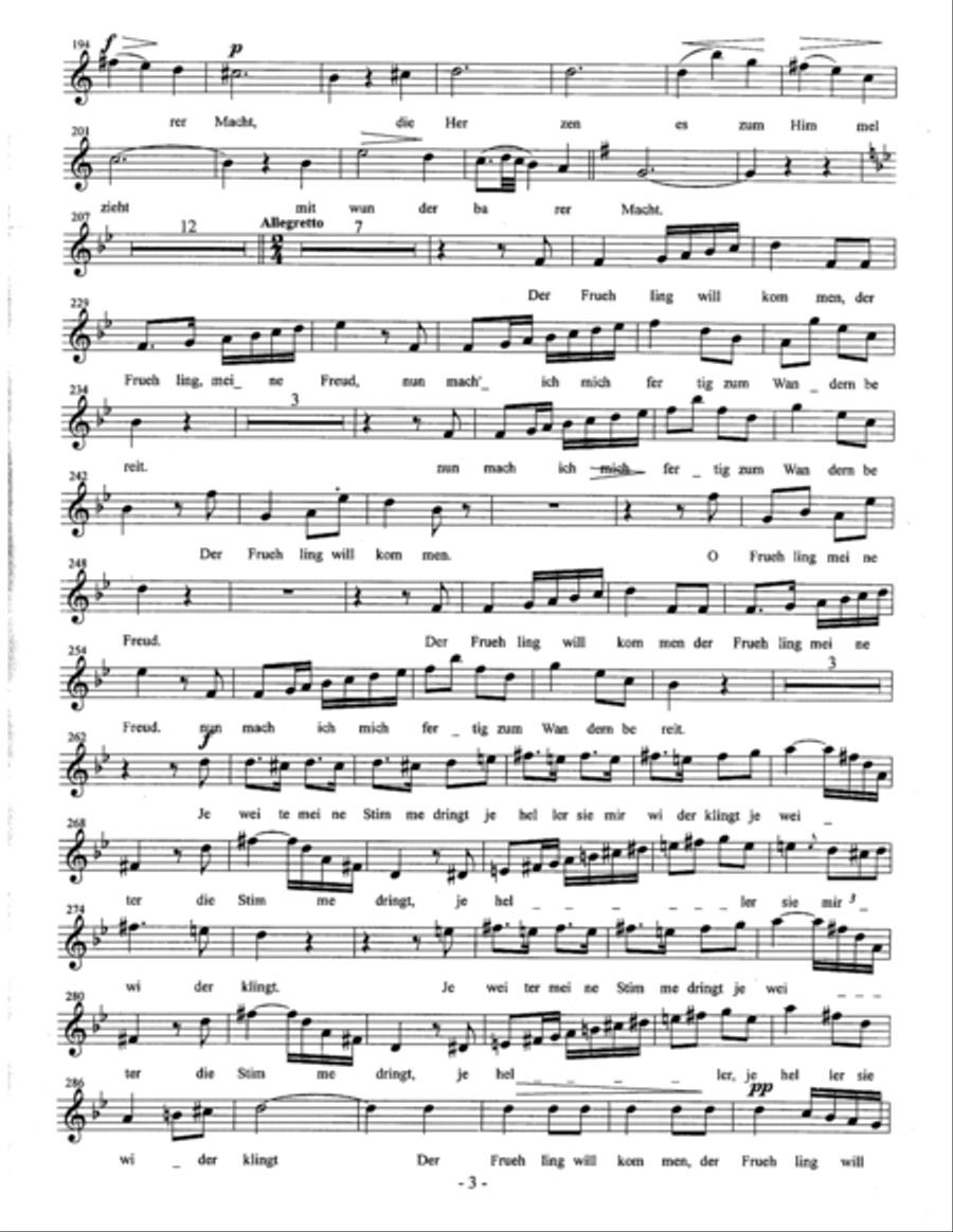 Schubert D 965 Op 129 Der Hirt auf dem Felsen Shepherd On The Rock Chamber Ensemble Choir scores gallery preview page 3