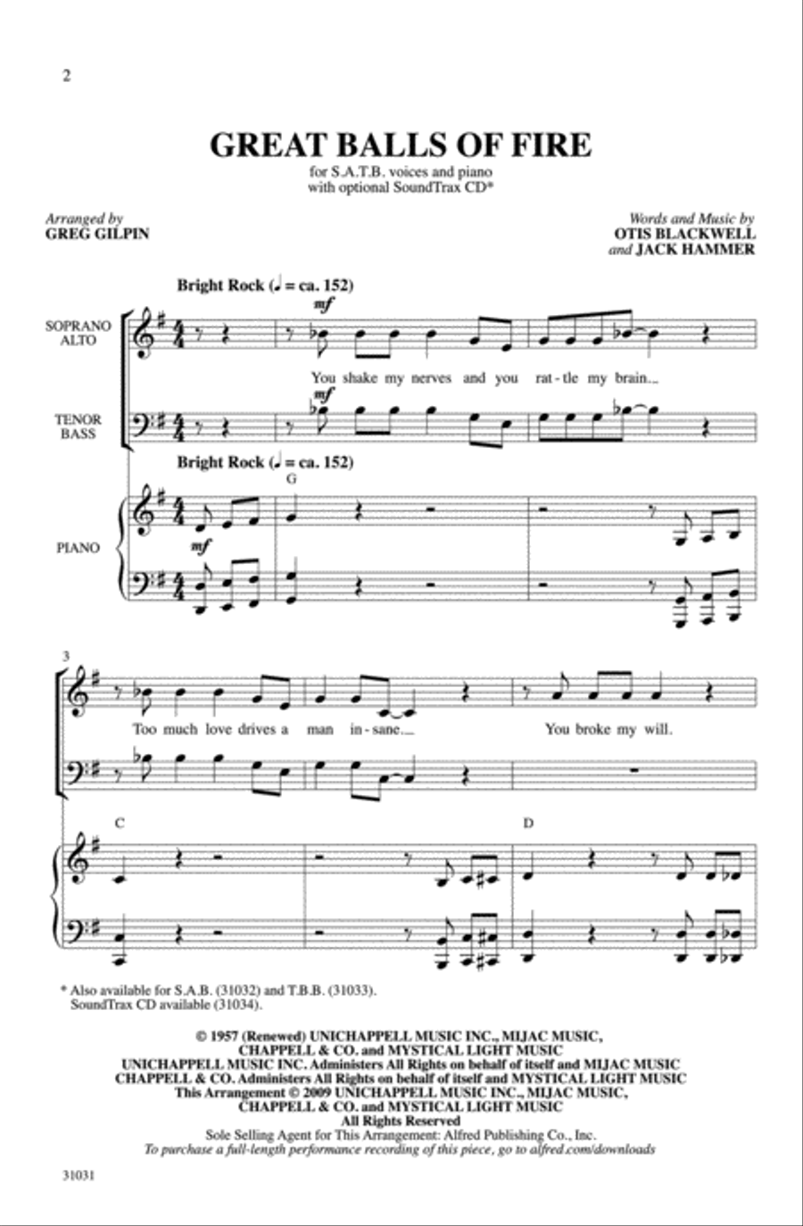 Great Balls of Fire Great Balls of Fire 4-Part scores gallery preview page 8