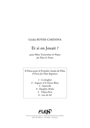 Book cover for Et si on Jouait? 6 Pieces for Flute Beginners