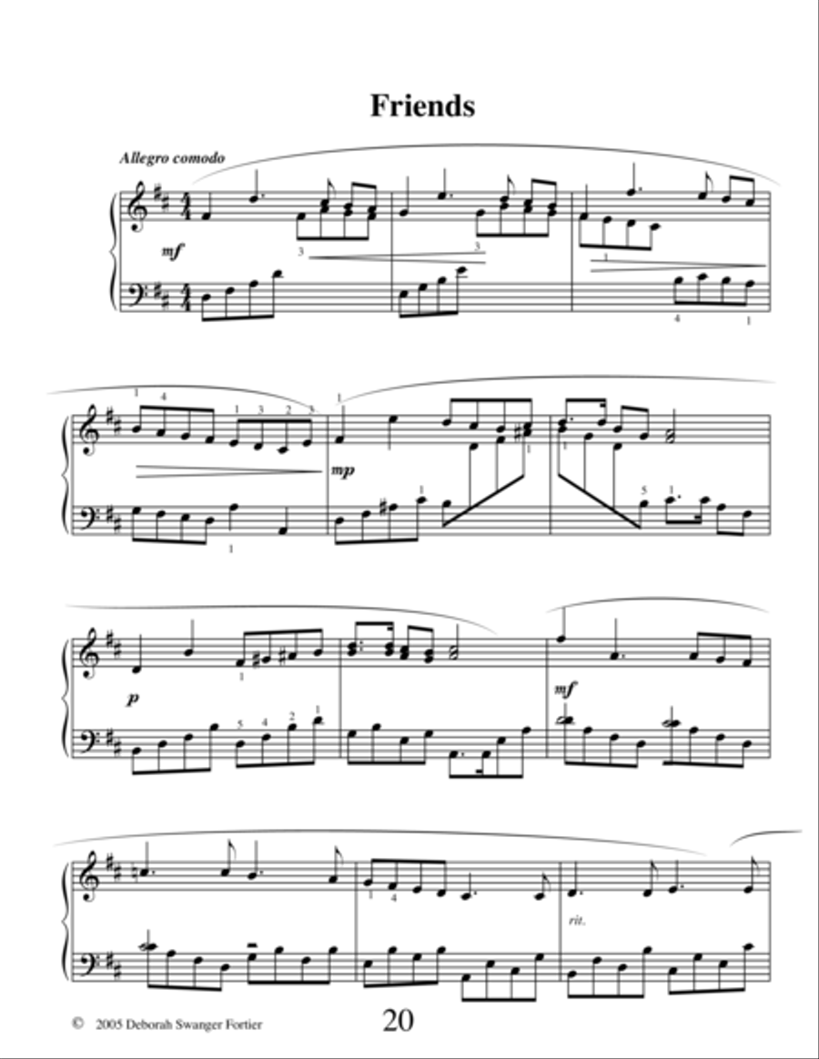 Friends Friends Piano Method scores gallery preview page 1