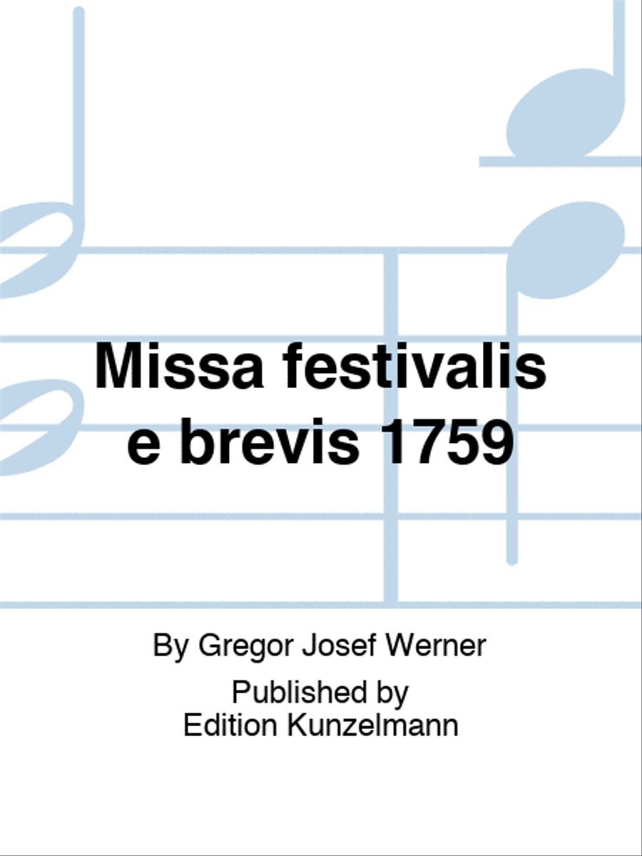 Missa festivalis e brevis (1759)