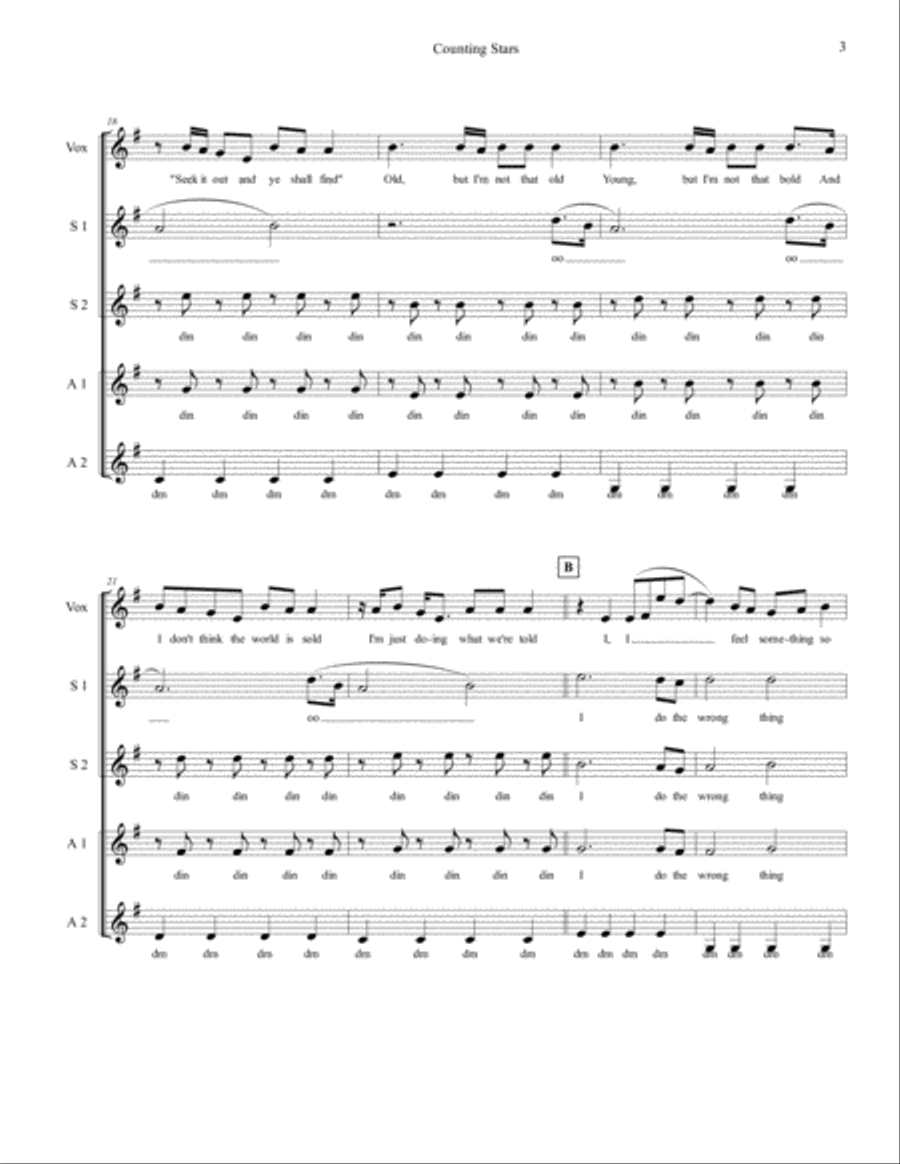 Counting Stars SSAA scores gallery preview page 3