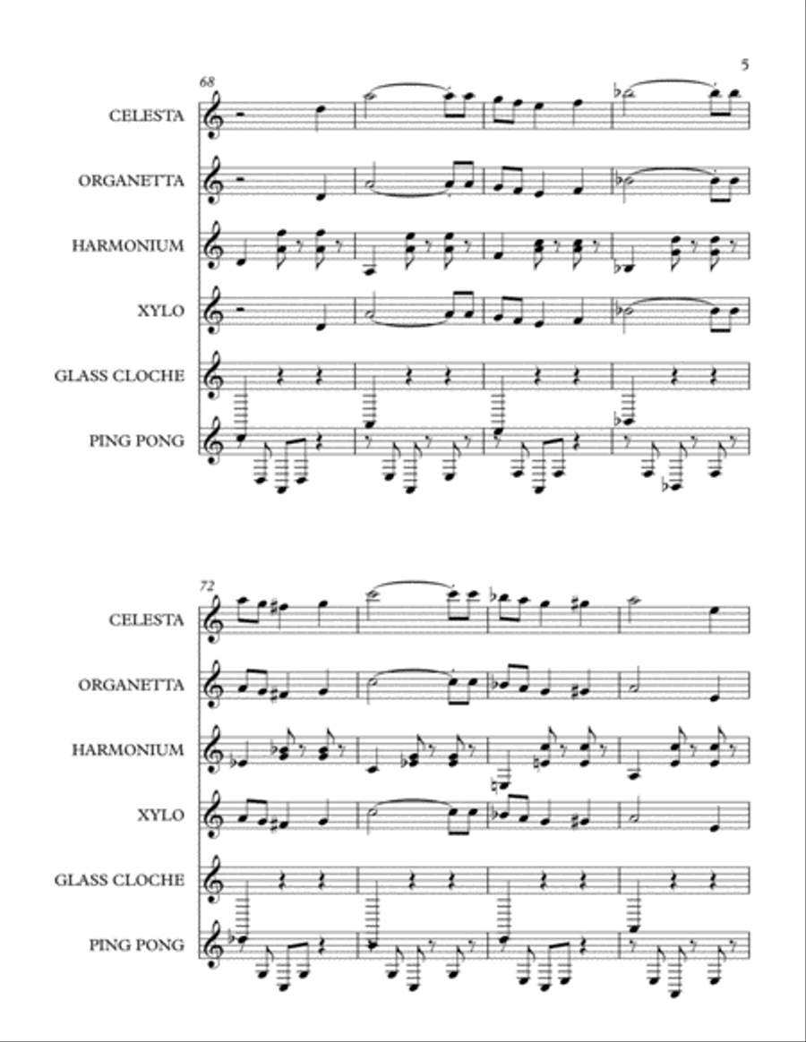 BILLARD CARROUSEL (PLAYFUL PIECES) Small Ensemble scores gallery preview page 5