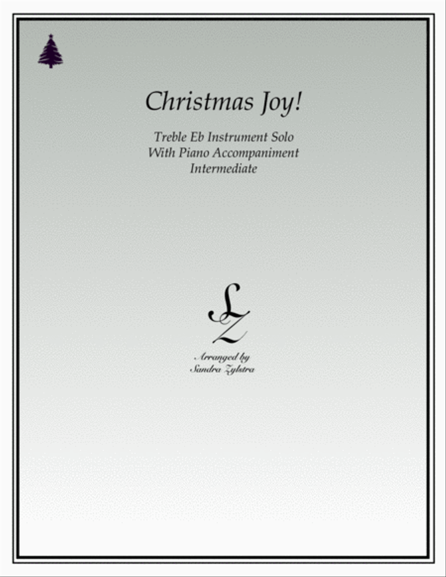 Christmas Joy! (treble Eb instrument solo) Alto Saxophone scores gallery preview page 1