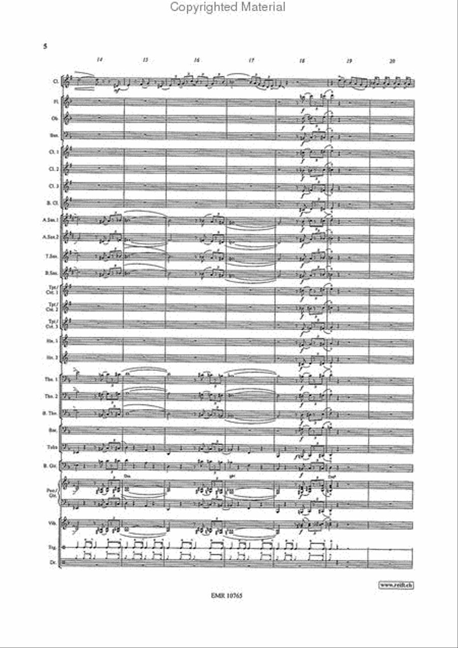 Pink Panther Concert Band scores gallery preview page 6