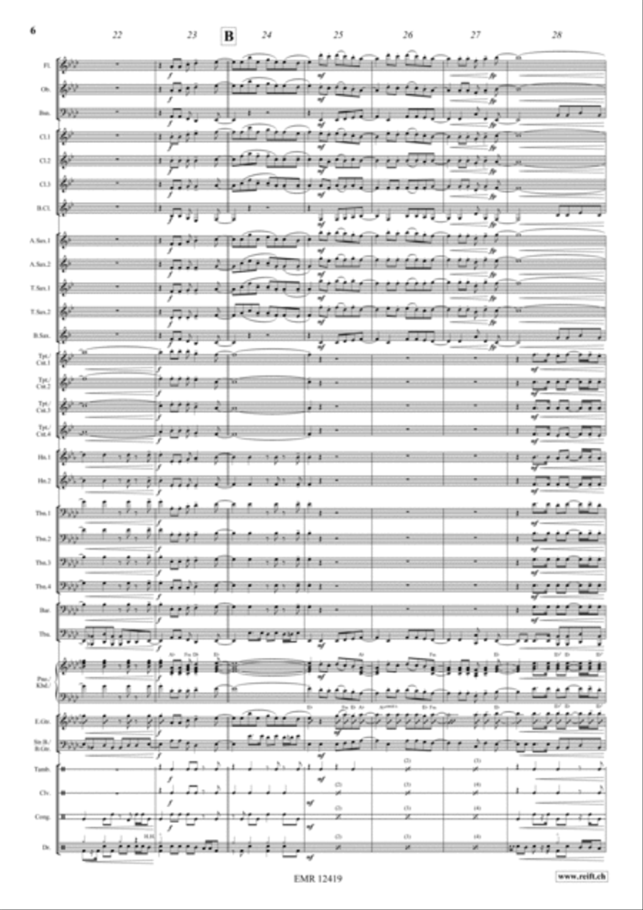 Les Grandes Vacances Les Grandes Vacances Concert Band scores gallery preview page 6