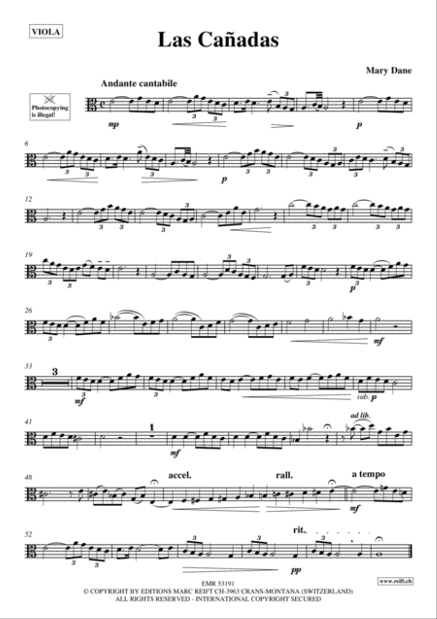 Las Canadas Las Canadas Viola scores gallery preview page 2