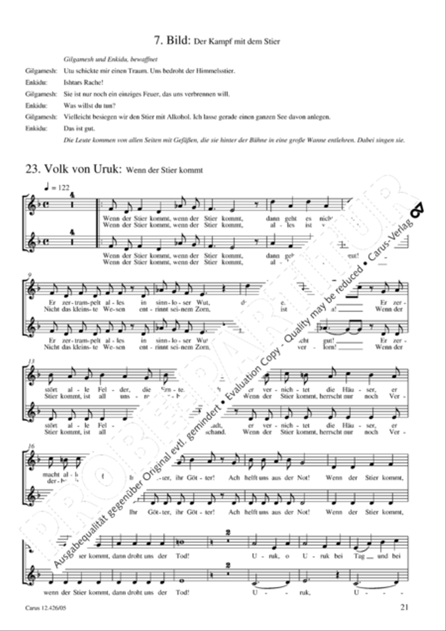 Gilgamesh - Konig von Uruk 3-Part scores gallery preview page 22