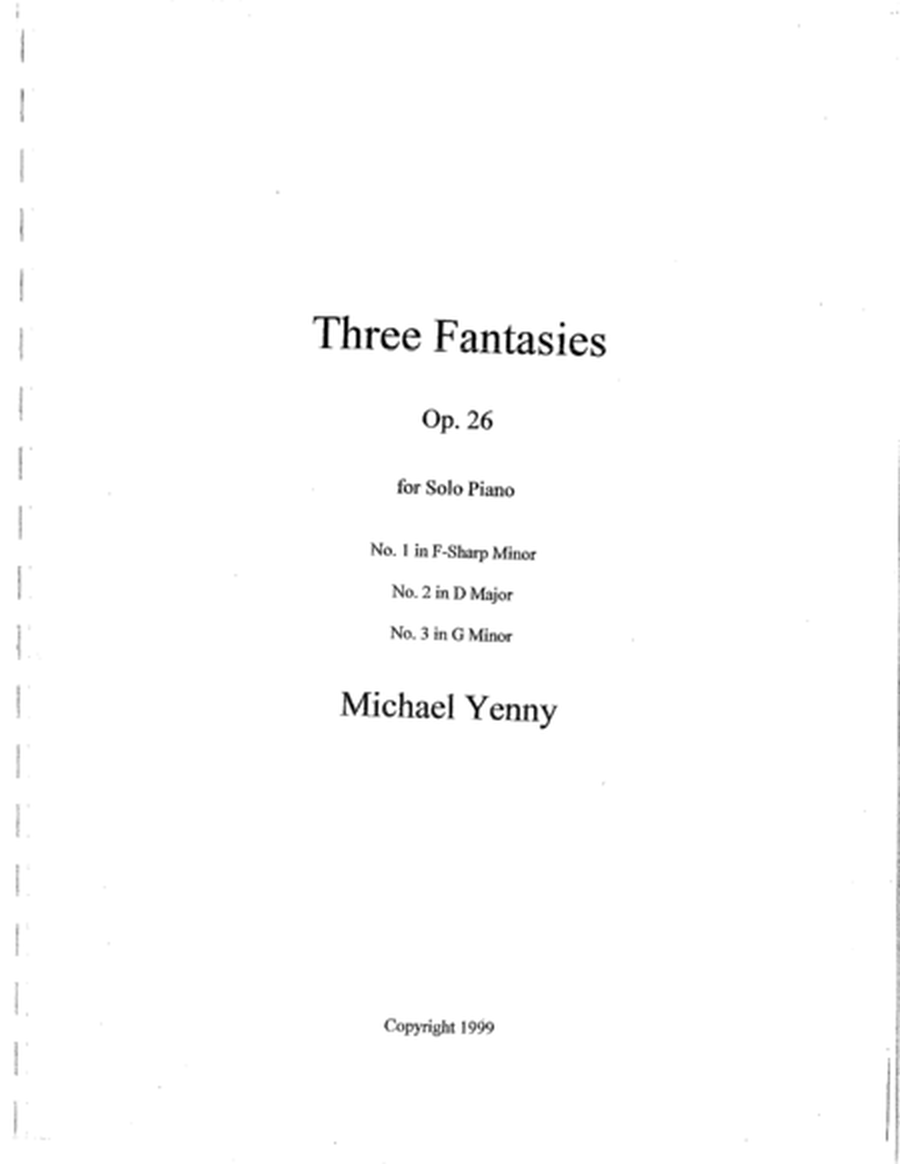Three Fantasies, op. 26 image number null
