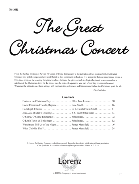 The Great Christmas Concert for Keyboard