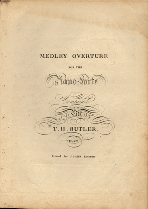 Book cover for Medley Overture for the Piano-Forte