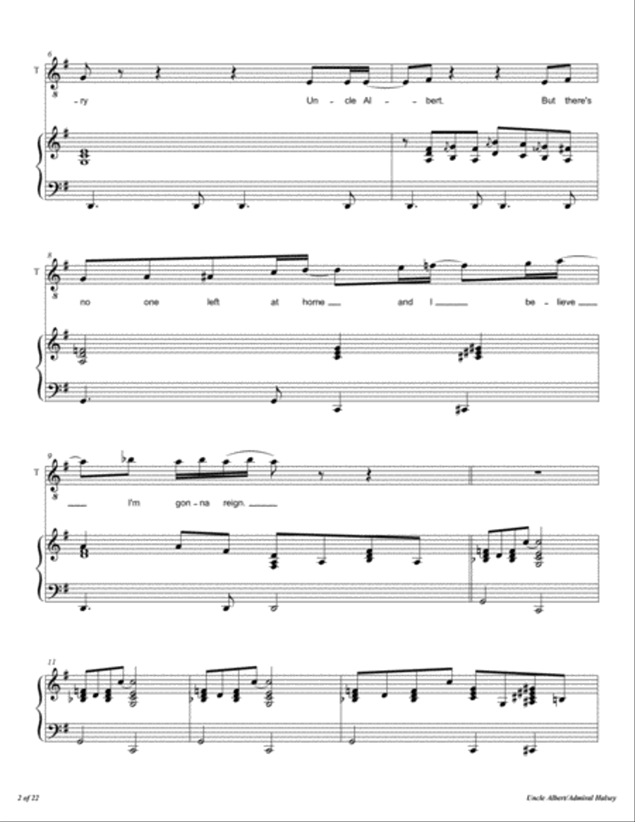 Uncle Albert/admiral Halsey 4-Part scores gallery preview page 3
