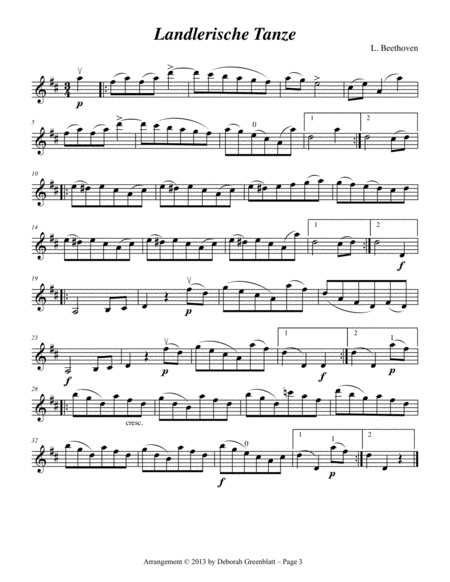 Classical Trios for Strings - Violin A