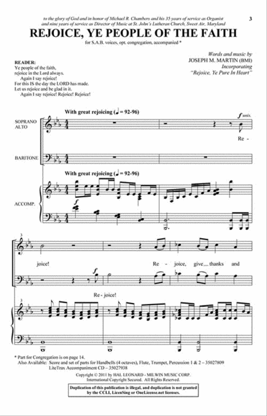 Rejoice, Ye People of the Faith 3-Part scores gallery preview page 2