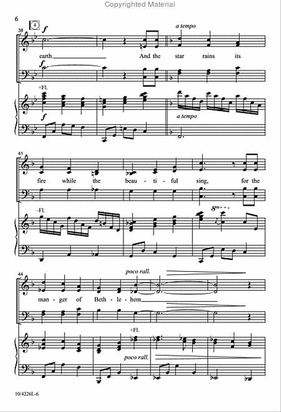 There's a Song in the Air 4-Part scores gallery preview page 6